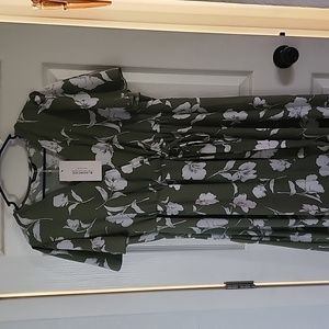 Ladies faux wrap dress